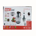 Kraft line Hachoir Electrique inox robot hachoir mixeur professionnel 2L et manuel 1500 W