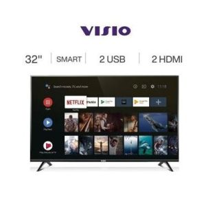 Visio 32'' Smart TV - Récepteur Intégré +google tv TNT - Cast Mirorring - Noir