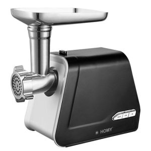 Homy Hachoir à Viande Électrique Puissant - Fabricant de Saucisses, Lames INOX