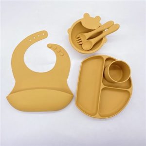 Ensemble assiette silicone 6 pcs