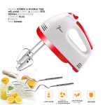 Batteur Mixeur Mélangeur Stéréo 7 Vitesses - 2 Fouets et 2 Crochets à Pâte - Haute Qualité