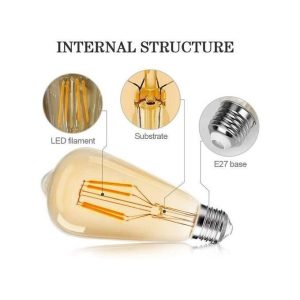 Ampoule Décorative Filament Edison E27 - LED 4W