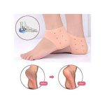 Protecteur de talon d'absorption des chocs en gel de silicium, Chaussettes Lieko en silicium
