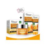 Ensemble 2 Pcs, Nettoyant Pour Le Visage et Crème blanchissant à la Vitamine C Pour Le Visage