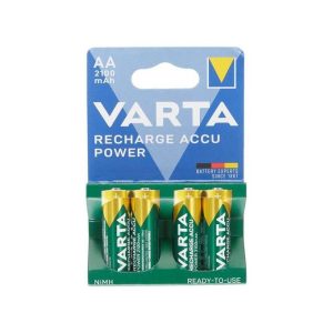 VARTA Blister de 4 Piles Rechargeables Capacité 2100 mAh // 4 Piles Taille AA