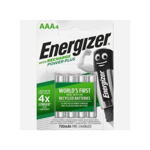Energizer Power Plus 4 Batterie Rechargeable AAA 700 mAh Pré Chargé // Blister de 4 Piles