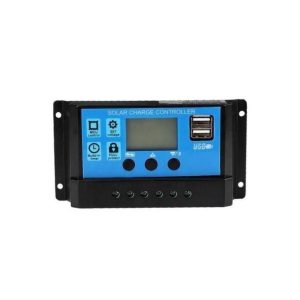 Régulateur de CHARGE PWM 12V 24V 20A Dual USB LCD Contrôleur