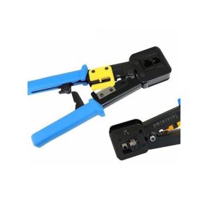 Pince Réseau Pro RJ45, RJ11 Passage de câble dans la sertisseuse