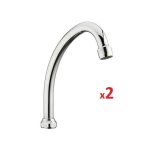 2 Bec Col de Cygne de remplacement pour Robinet, Mélangeur et Mitigeur