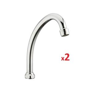 2 Bec Col de Cygne de remplacement pour Robinet, Mélangeur et Mitigeur