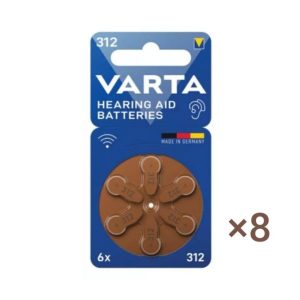 VARTA Professional Batterie 312 - Pile Auditive Haute Qualité Max Performance,8 Pack