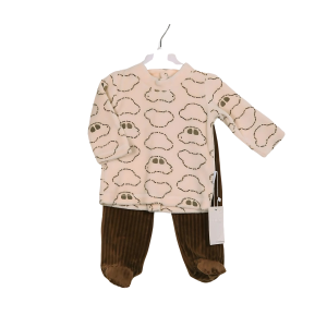 Ensemble bébé haut à motifs voitures et pantalon velours côtelé