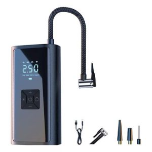 Pompe à air de Voiture, Gonfleur de Pneu sans fil avec powerbank