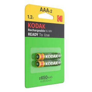 Kodak 2 Piles Rechargeable 650 mAh - AAA / LR03 1,2V