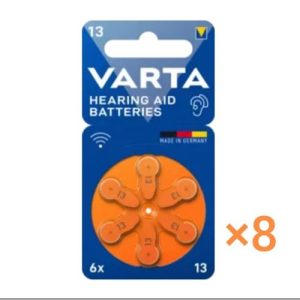 VARTA Professional Batterie S13 - Pile Auditive Haute Qualité Max Performance,8 Pack