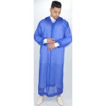 Jabador Maroc Djellaba soussdi a la main haute couture - Bleu Royale