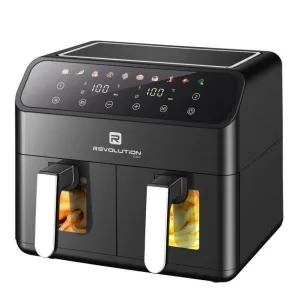 Friteuse Sans Huile – REVOLUTION – R-AF03 – 8L – 2000W – Double Compartiment