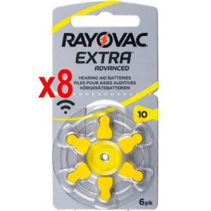 Rayovac piles auditives Rayovac 10 Extra advanced Pack 1x8