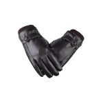 Gants en Cuir Véritable pour Écran Tactile "Homme"