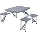 Table Pliante Avec 4 Chaises Pliable Pour Pique Pique Camping Table Pliante
