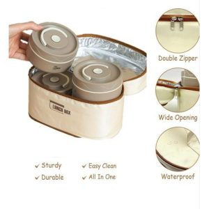 Ensemble de boite à lunch isothermes avec sac