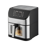 Venezia Friteuse électrique à air friteuse sans huile XXL 8 litres friteuse air fryer écran tactile LED