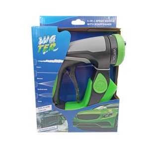 Pistolet Pulvérisateur 4-en-1 avec Réservoir de Savon Intégré