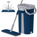 Ensemble Seau et Balai pour Nettoyage de Plancher d'Appartement, Nettoyant Professionnel +5 Serpillères