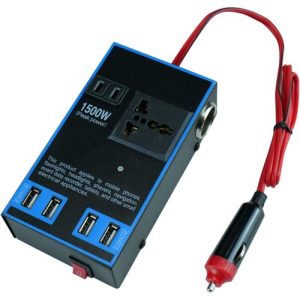 Adaptateur Prise Voiture 12V/24V à 220V, Chargeur Allume-Cigare avec USB pour Smartphones et Petits Électroménagers 1