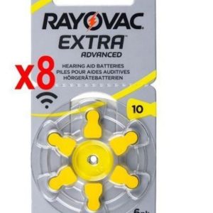 Rayovac piles auditives Rayovac 10 Extra advanced Pack 1x8