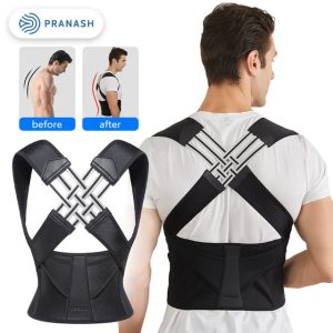 Correcteur de posture du dos,ceinture de dos et épaules pour femmes et hommes
