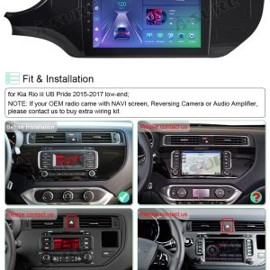 Écran multimédia pour KIA RIO 2015-2016