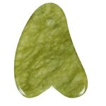 Pierre Naturel Gua Sha Jade, Outil de massage visage, anti-stress, relaxation, Grattoir Facial