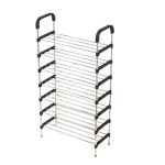 8 Étagère à chaussure en métal, Porte Chaussures Armoire Rangement