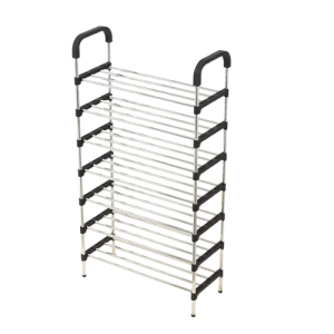 8 Étagère à chaussure en métal, Porte Chaussures Armoire Rangement