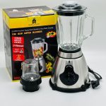 Mixeur 1000 W blender 5 vitesses + ice crush bol en verre 1,5l + moulin à épice