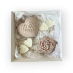 Pack bougies parfumées coeur fleur
