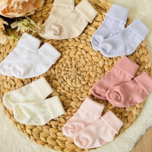 Coffret de 6 chaussettes bébé 0-6 mois : pour des petits pieds stylés