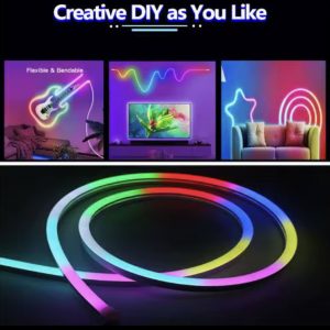 Néon corde 3 mètre lumière différant LED bande Flexible IP67 Strip Light 180 degrees Flexible 220v