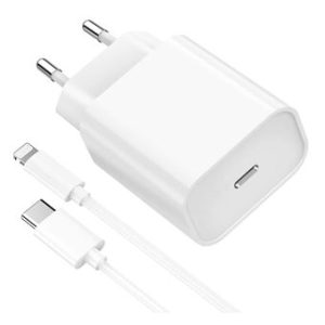 Chargeur Rapide 20W + Cable USB-C Lightning pour iPhone