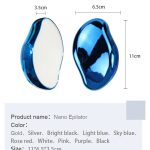 Épilateur Cristal Réutilisable – Gomme d’Épilation Indolore pour Peau Lisse et Douce