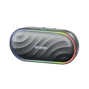 oraimo SpaceBox Haut-parleur avec FM, lumières personnalisables, égaliseur