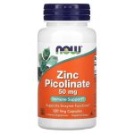 Now Foods Zinc Picolinate 50 mg 60/120 Veg Capsules