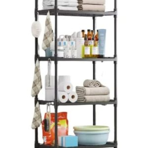 Étagère À Épices Noire De Grande Capacité À 3 Niveaux Pour Comptoir De Cuisine, Organisateur Multifonctionnel