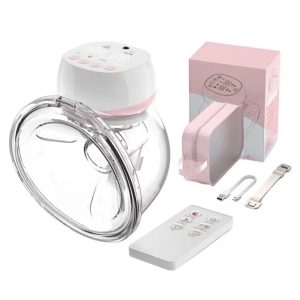 Tire-lait électrique 1 pièce portable de grande capacité, 210ml, mains libres, sans BPA, avec affichage LED, 3 modes et 12 recyclables + 10 sachets de lait cadeau