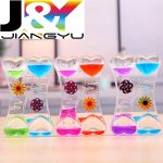 Sablier liquide ساعتين رملية عائمتين على شكل قلب