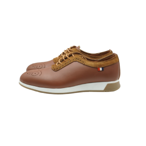 Chaussures Derby homme cuir tabac – Élégance et confort