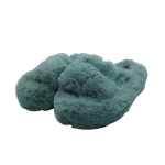 Pantoufles sandale pour femmes en fourrure