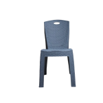 Chaise empilable pratique et abordable en plastique – Gris, Marron