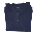 Polo à Manches Longues pour Homme Bleu